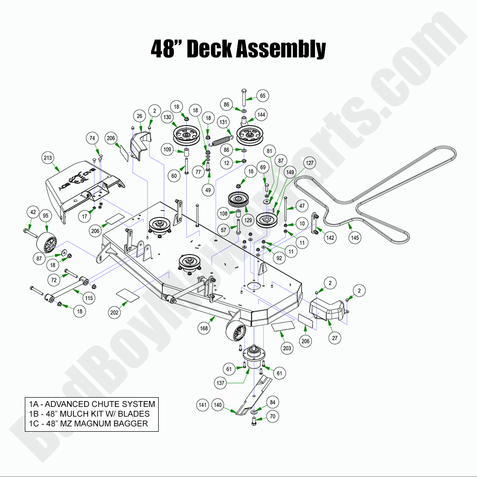 2022 MZ & MZ Magnum 48" Deck Assembly